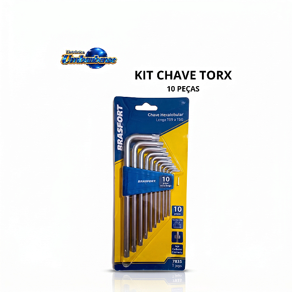 Chave Torx 10pçs (Entrega só na Loja Física)