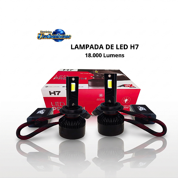 Lampada Led H7 - 18000Lumens (Entrega só na Loja Física)