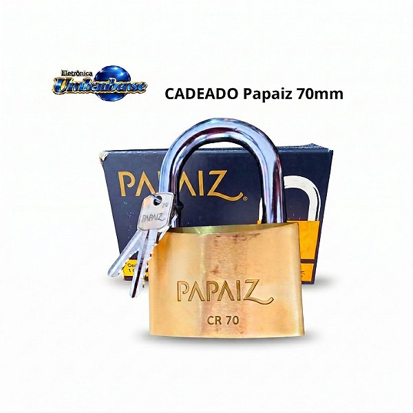 Cadeado Papaiz 70mm (Entrega só na Loja Física)