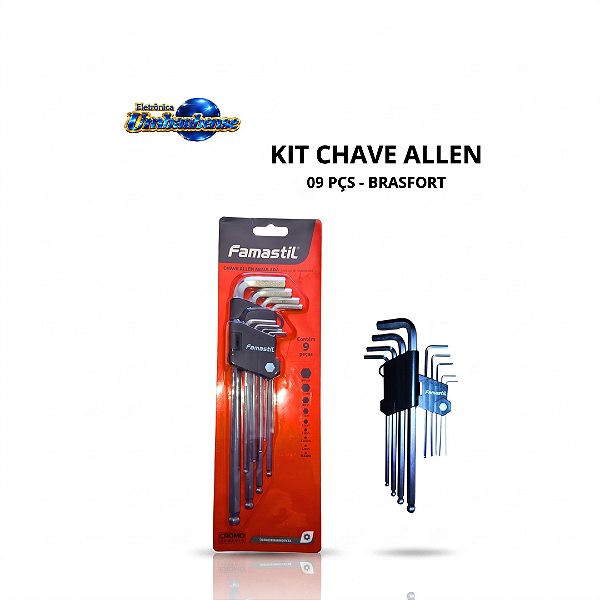 Chave Allen 09pçs (Entrega só na Loja Física)