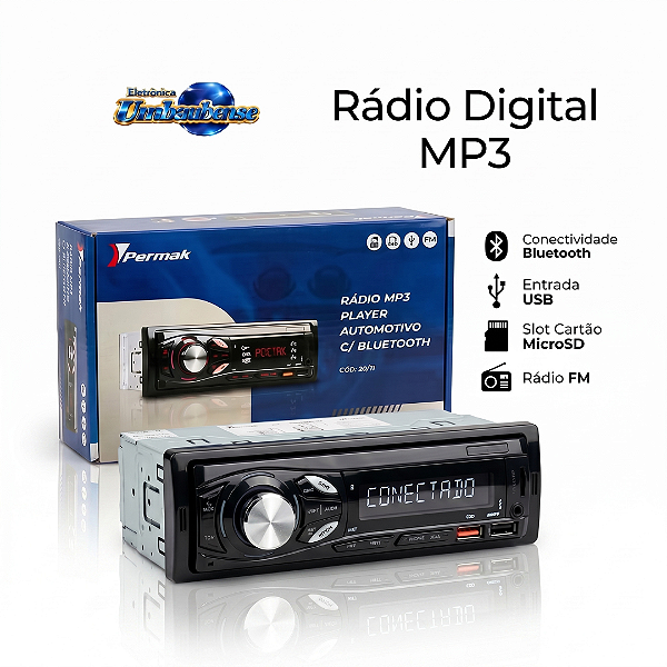 Rádio MP3 Player (Retirada só na Loja Física)