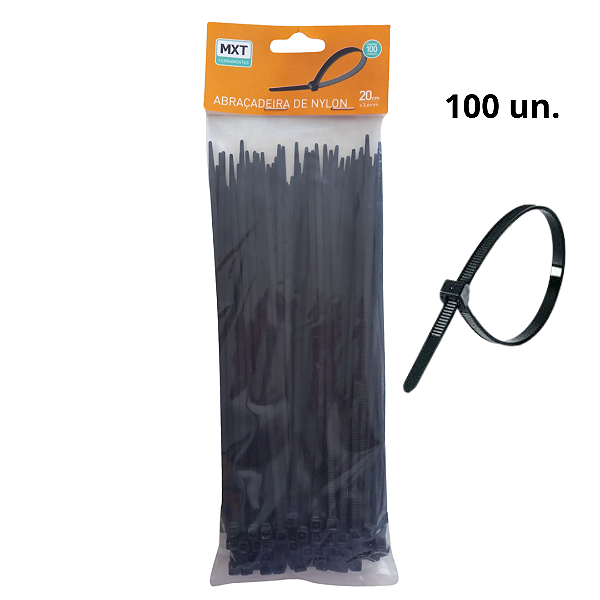 Abraçadeira nylon 20cm (Retirada só na loja física)