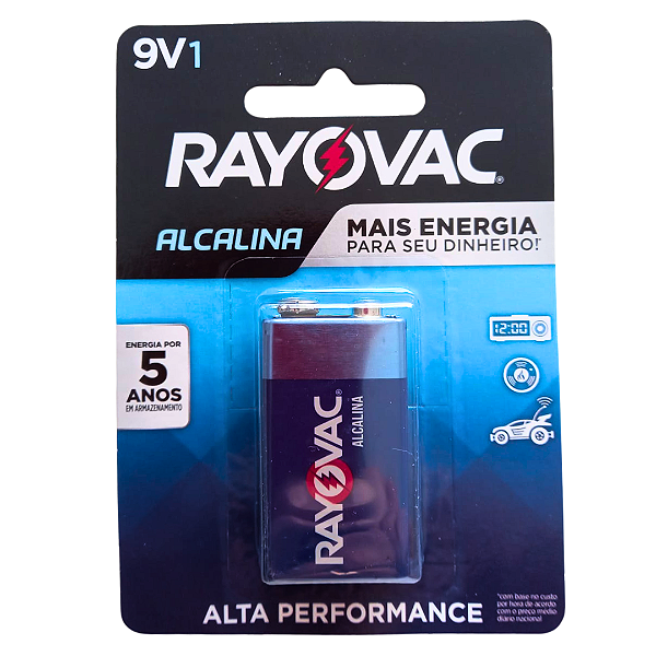 Bateria 9v Alcalina (Entrega só na Loja Física)