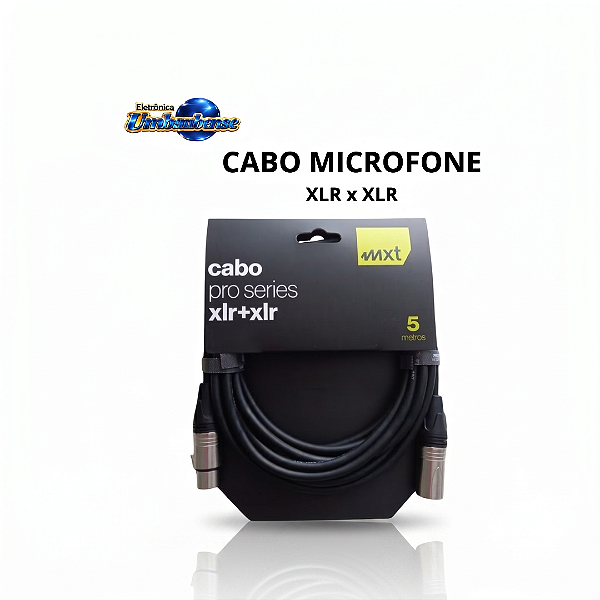 Cabo para Microfone XRL x XLR (Entrega só na Loja Física)