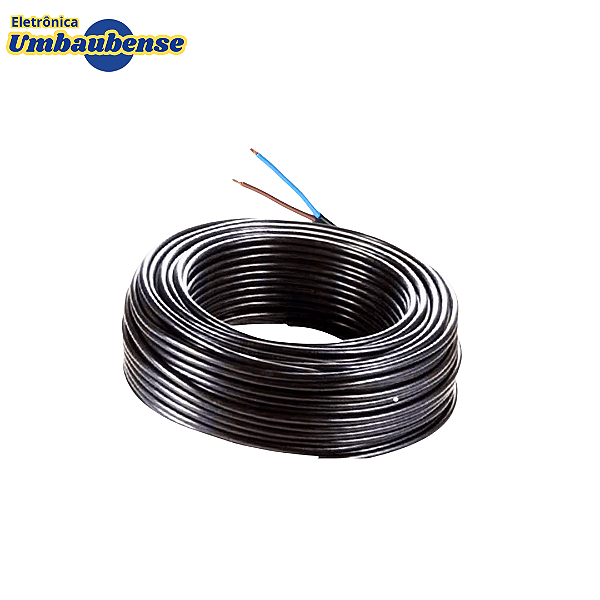 Cabo PP 2x1mm - 01 mt (Entrega só na Loja Física)