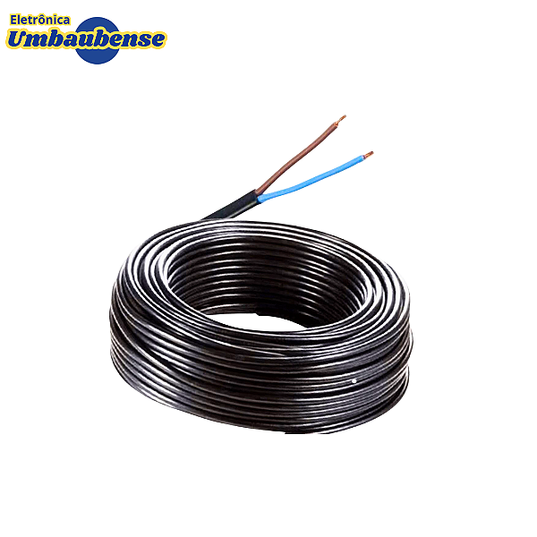 Cabo PP 2x4mm - 01 mt (Entrega só na Loja Física)
