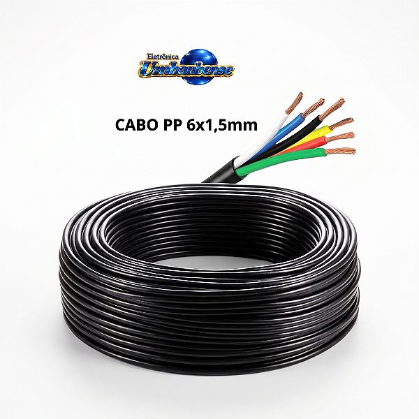 Cabo PP 6x1,5mm - 01 mt (Entrega só na Loja Física)
