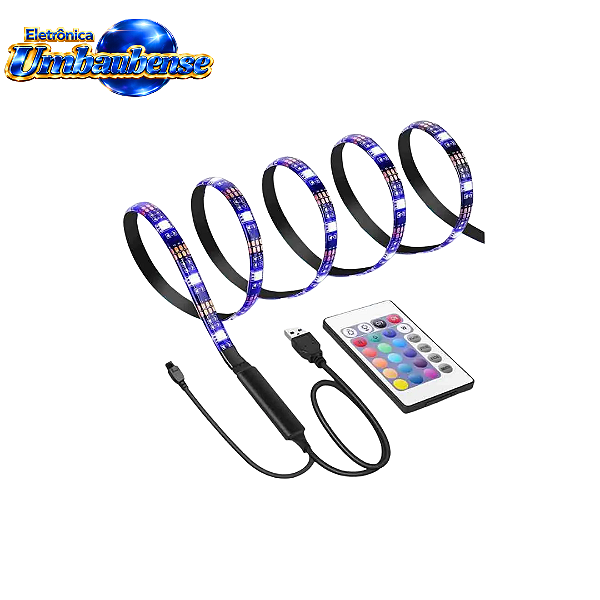 Fita Led RGB Colorida Inteligente 2mts (Entrega só na Loja Física)