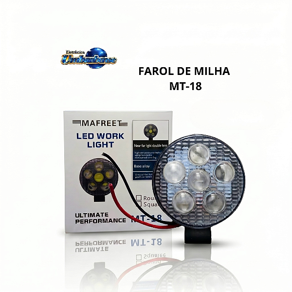 Farol Auxiliar LED MT-18 (Entrega só na Loja Física)