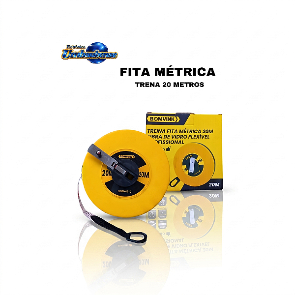 Trena Fita Métrica 20 mts (Entrega só na Loja Física)