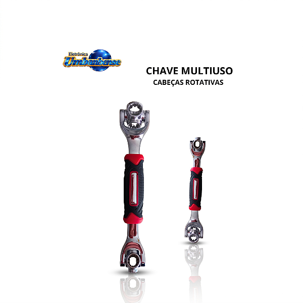 Chave Multiuso com Cabeças Rotativas (Entrega só na Loja Física)