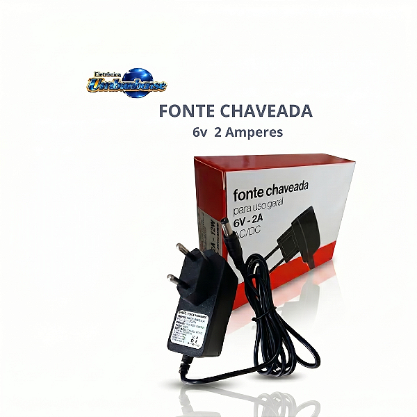 Fonte 6v 2amp (Entrega só na Loja Física)