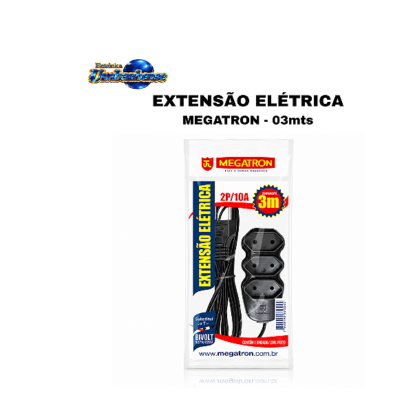Extensão 03 metros (Entrega só na Loja)
