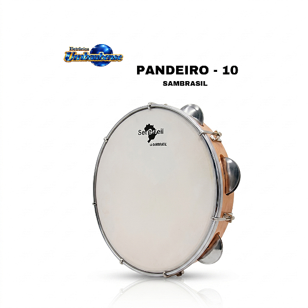 Pandeiro 10 Sambrasil ( Entrega só na Loja Física )