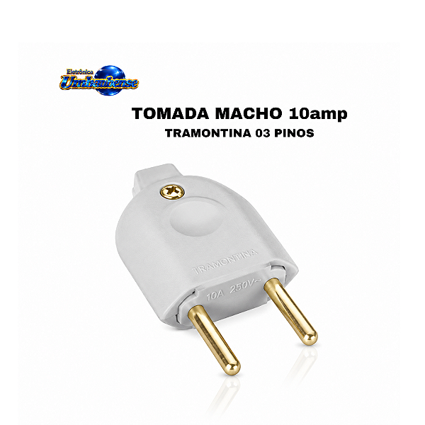 Plug de tomada macho 10amp – ( Pronta entrega em Umbaúba na praça de Eventos! )