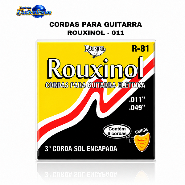 Corda para Guitarra Aço .011 Rouxinol | Pronta Entrega em Umbaúba