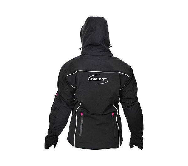 Jaqueta Fem. Softshell preta/rosa Helt