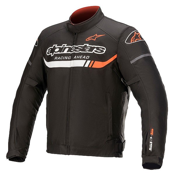 Jaqueta T-SPS Ignition preto/branco/vermelho fluo Alpinestar