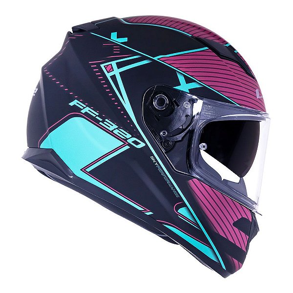 Capacete FF320 Stream Level verde LS2