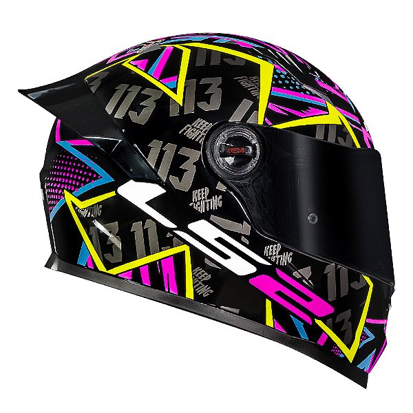 Capacete FF358S Classic S Rafael Paschoalin Preto LS2