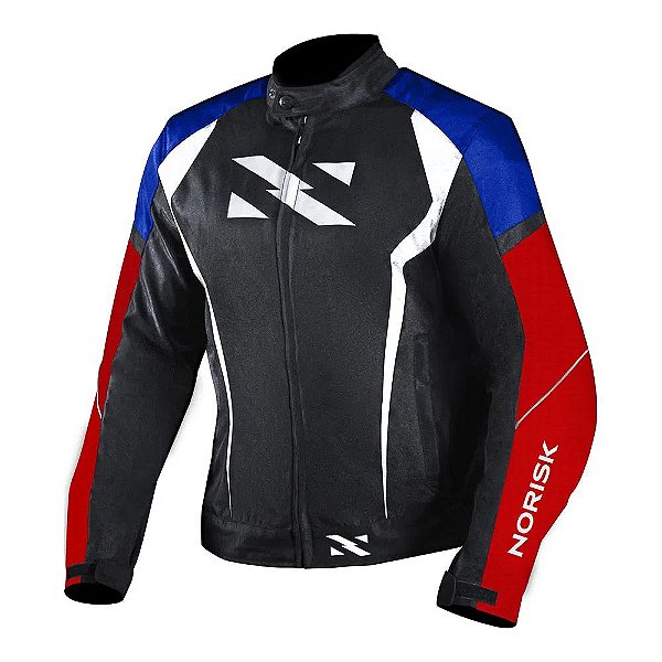 Jaqueta NR-01 preto/azul/vermelho/branco NORISK