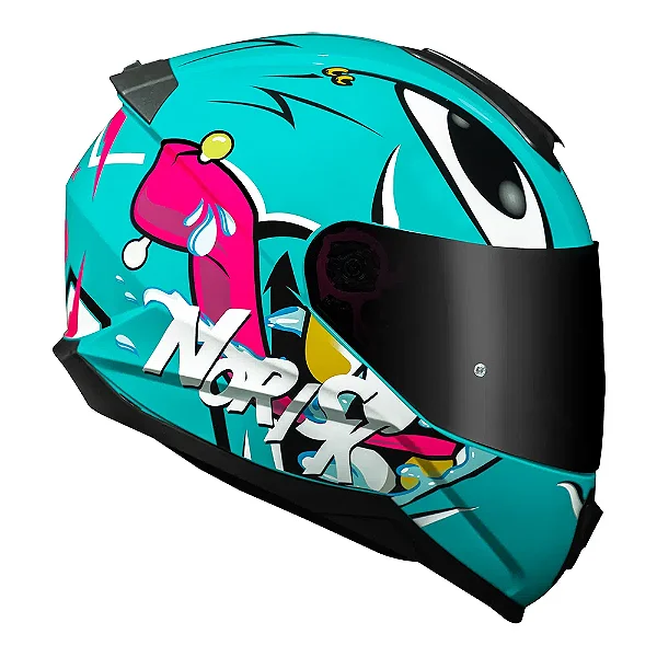 Capacete Razor Mad azul Norisk