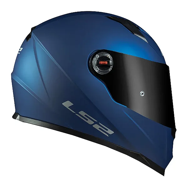 Capacete FF358 Classic Monocolor azul fosco LS2