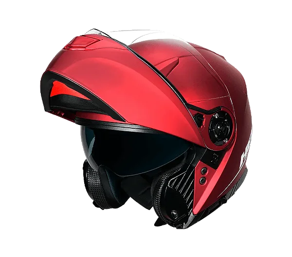 Capacete Hippo Glass vermelho fosco Helt