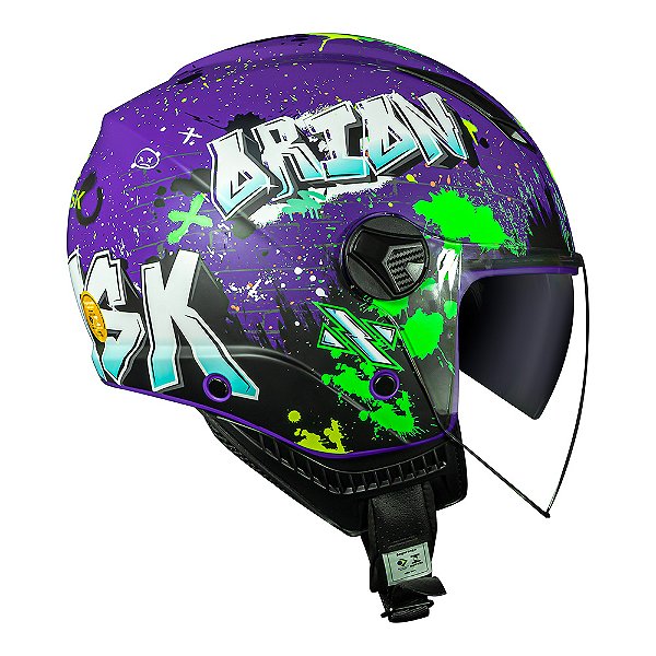 Capacete Orion SV Shine roxo azul Norisk