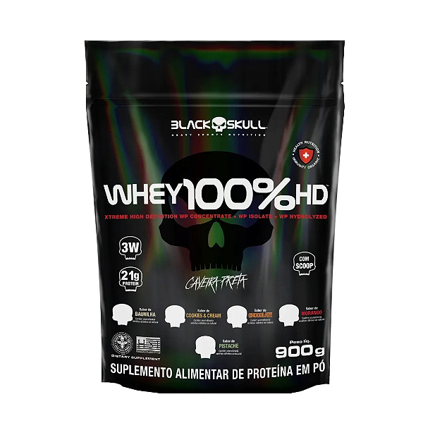 Whey 100% HD Black Skull 900g.