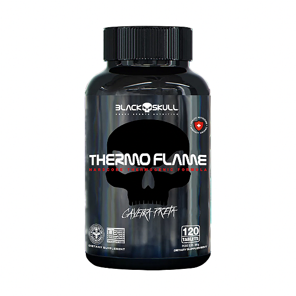 TERMOGÊNICO THERMO FLAME - 120CAPS - BLACK SKULL.