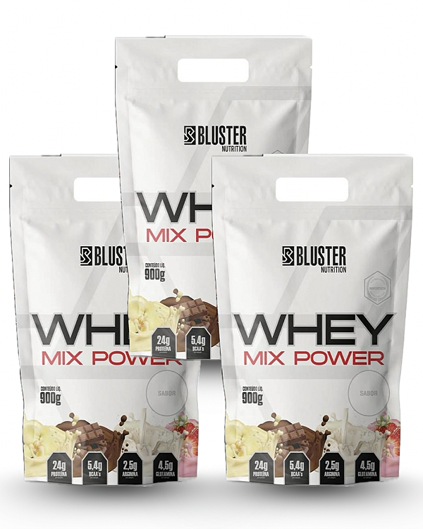 3X WHEY MIX POWER 900g - BLUSTER NUTRITION.