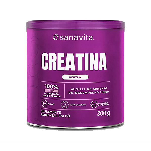 Creatina 100% Pura 300g - Sanavita