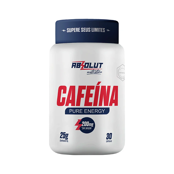 Cafeína 200mg Cápsulas Absolut Nutrition