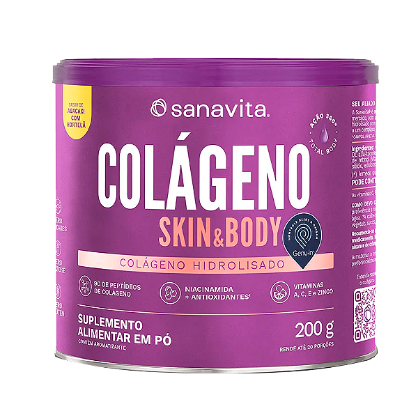 Colageno Hidrolisado Skin Body 200g - Sanavita