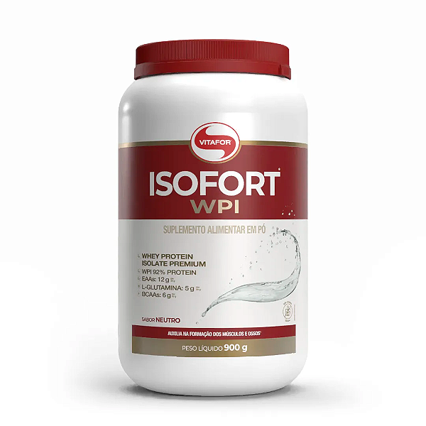 ISOFORT® WPI Whey Protein Isolado 900g – Vitafor