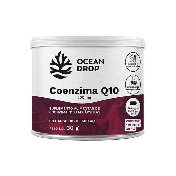 Coenzima Q10 200mg 60 Cápsulas Ocean Drop