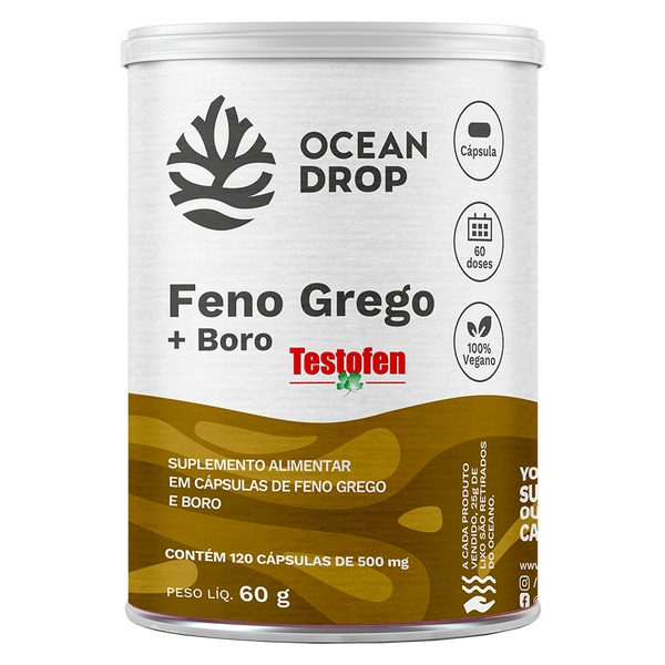 Feno Grego + Boro Ocean Drop 120 Cápsulas
