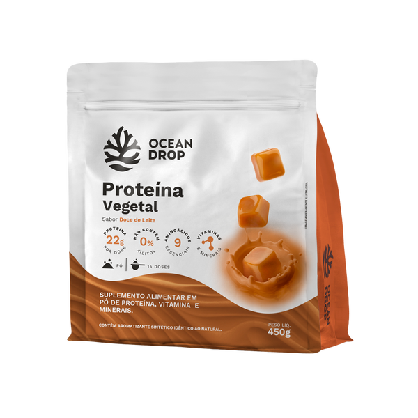 Proteína Vegetal Ocean Drop 450g Doce de Leite