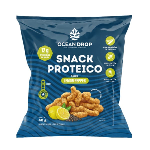 Snack Proteico Ocean Drop 40g Lemon Pepper