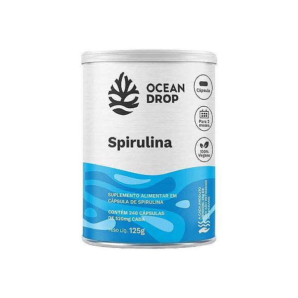 Spirulina Ocean Drop 240 Cápsulas