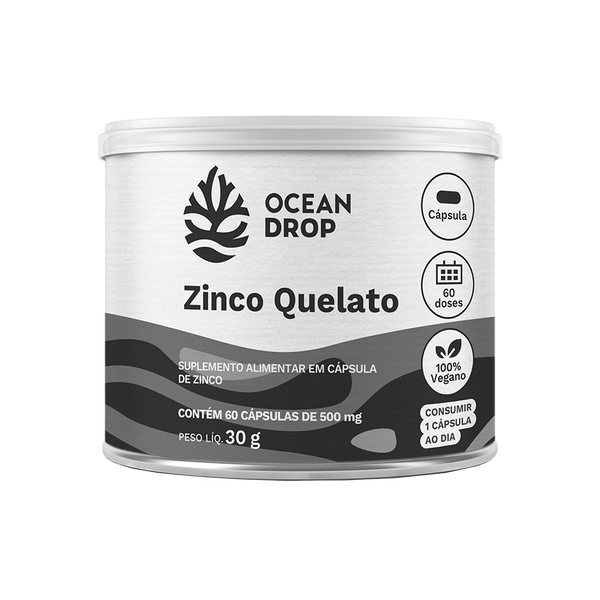 Zinco Quelato Ocean Drop 60 Cápsulas