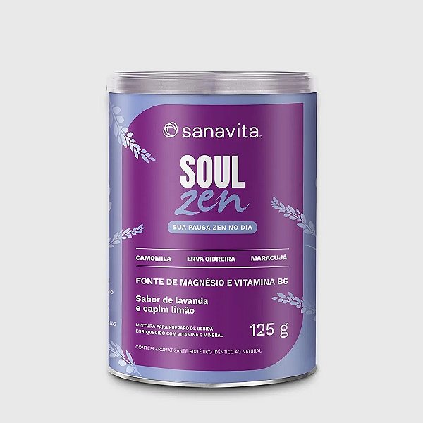 Soul Zen 125g Lavanda e Capim-Limão Sanavita