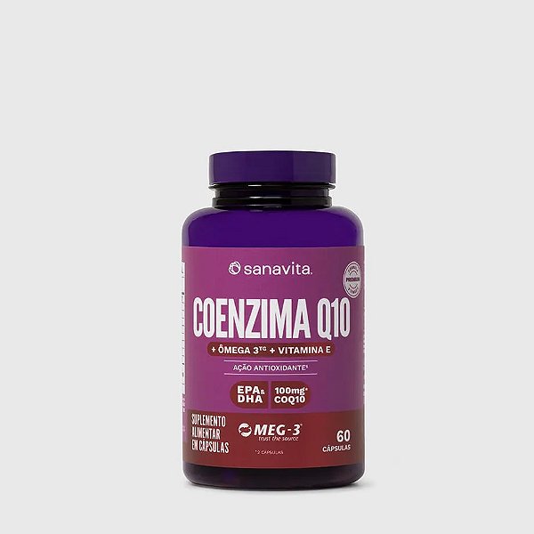 Coenzima Q10 + Ômega 60 Cápsulas Sanavita