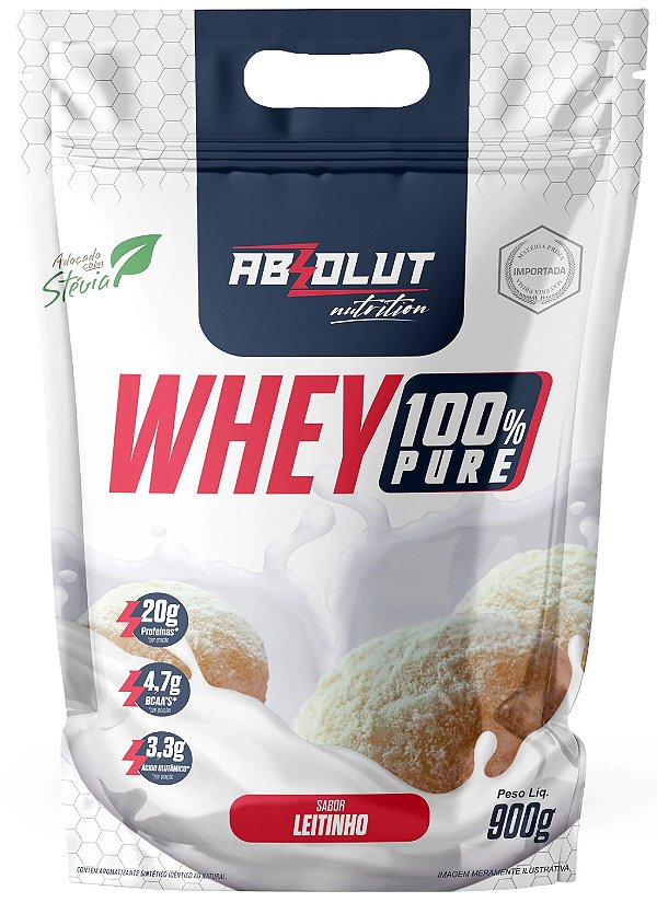 Whey 100% Pure Zero Lactose 900g Leite em Pó Absolut Nutrition