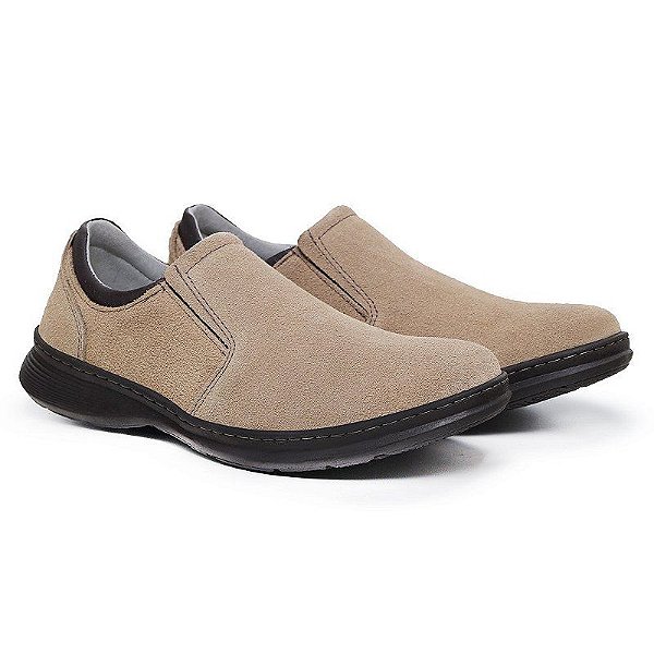 Sapato Masculino de Couro Legítimo Comfort Shoes - 6040 Marfim