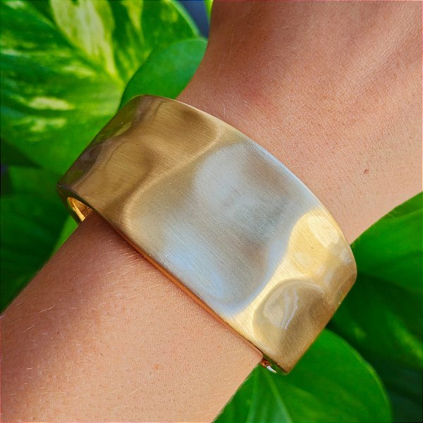 Bracelete Dourado Acetinado