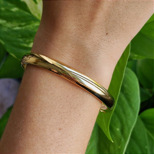 Pulseira Lisa Aro Dourado
