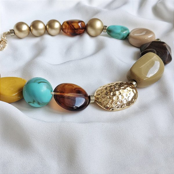 Colar Maestria – Verde & Ocre