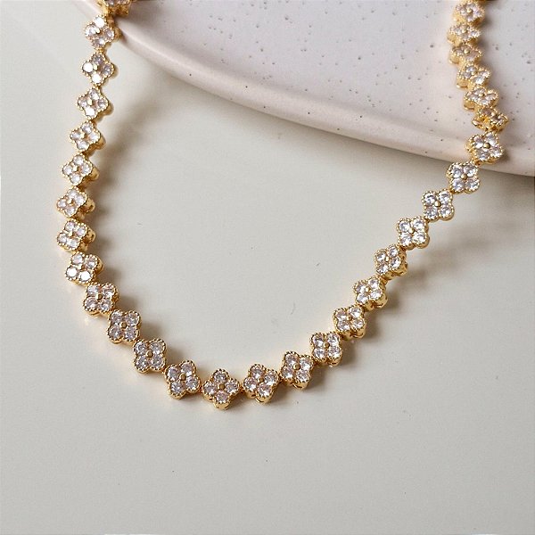 Choker Riviera Florenza Dourada